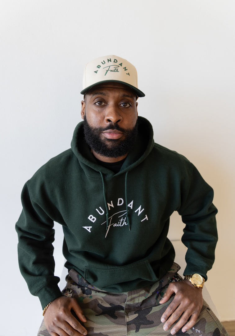 Embroidered "Abundant Faith" Hoodie