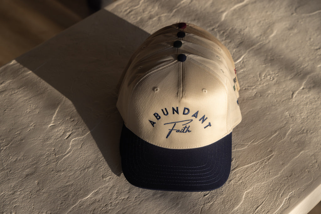 "Abundant Faith" Blue/natural
