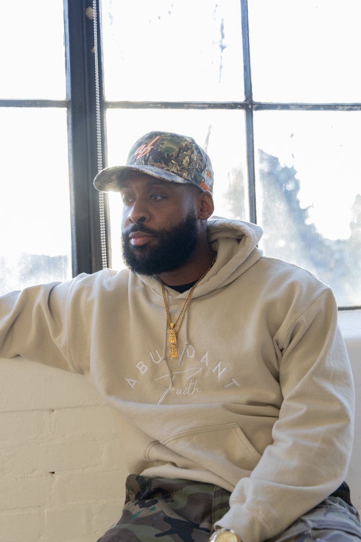 Embroidered "Abundant Faith" Hoodie