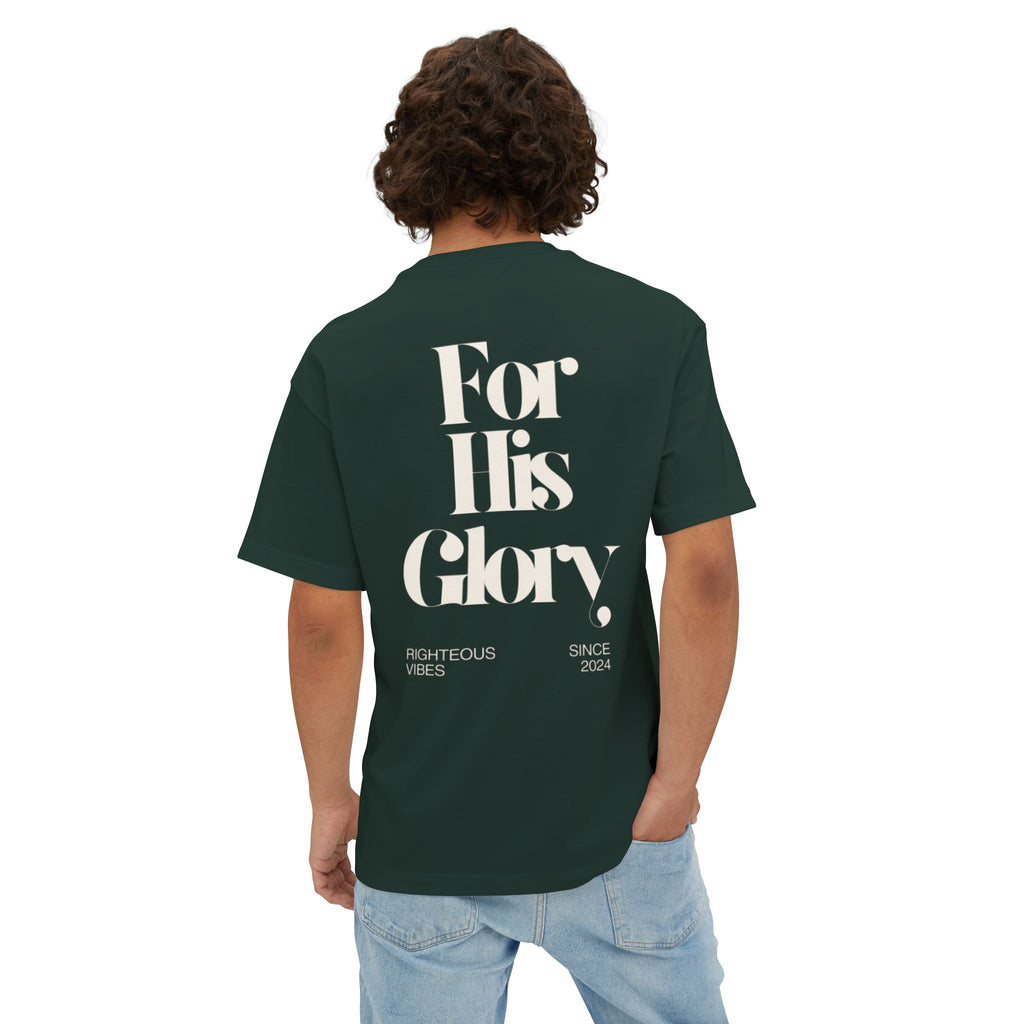 "For His Glory"- Oversized Boxy Tee