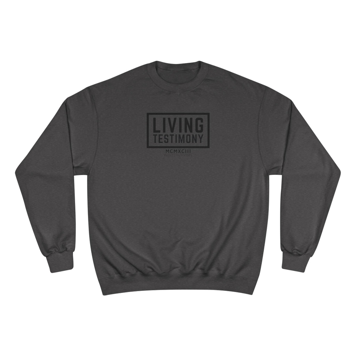 Living Testimony Sweatshirt — Christian Inspirational Crewneck