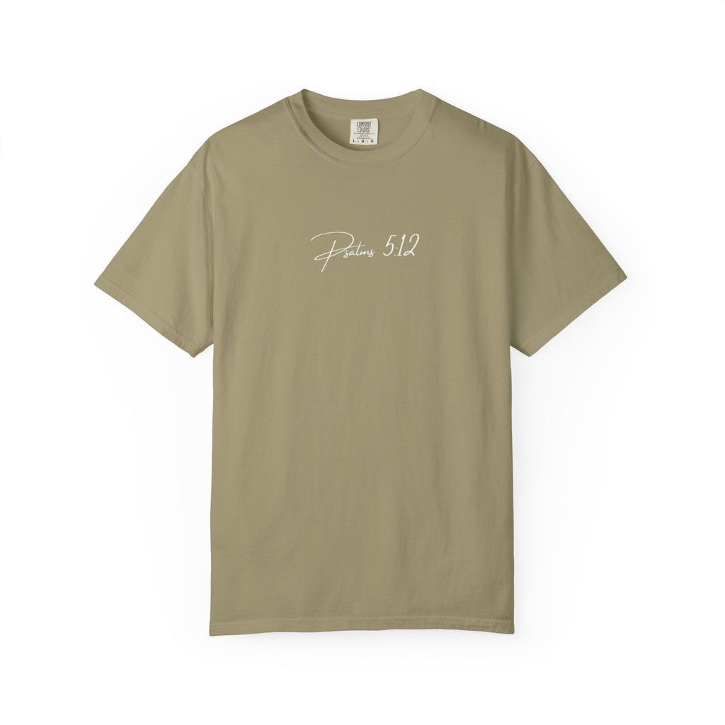 “Psalms 5:12” Garment-Dyed Tee