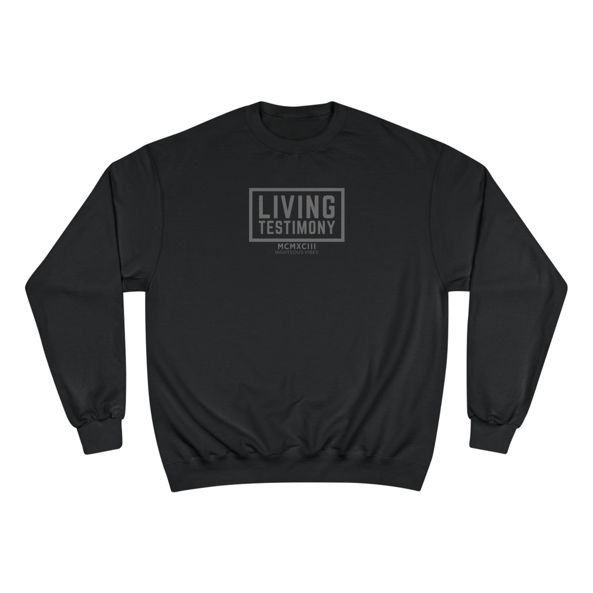 Living Testimony Sweatshirt — Christian Inspirational Crewneck