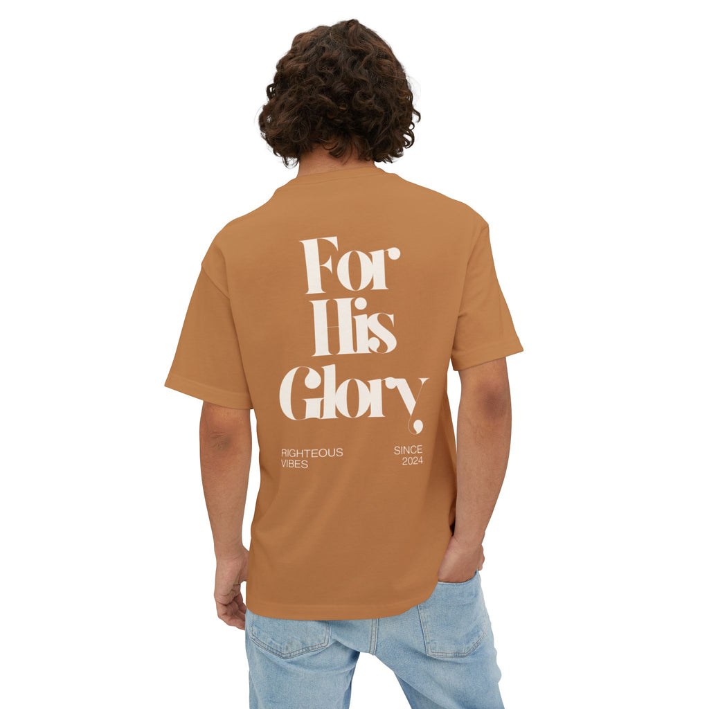 "For His Glory"- Oversized Boxy Tee