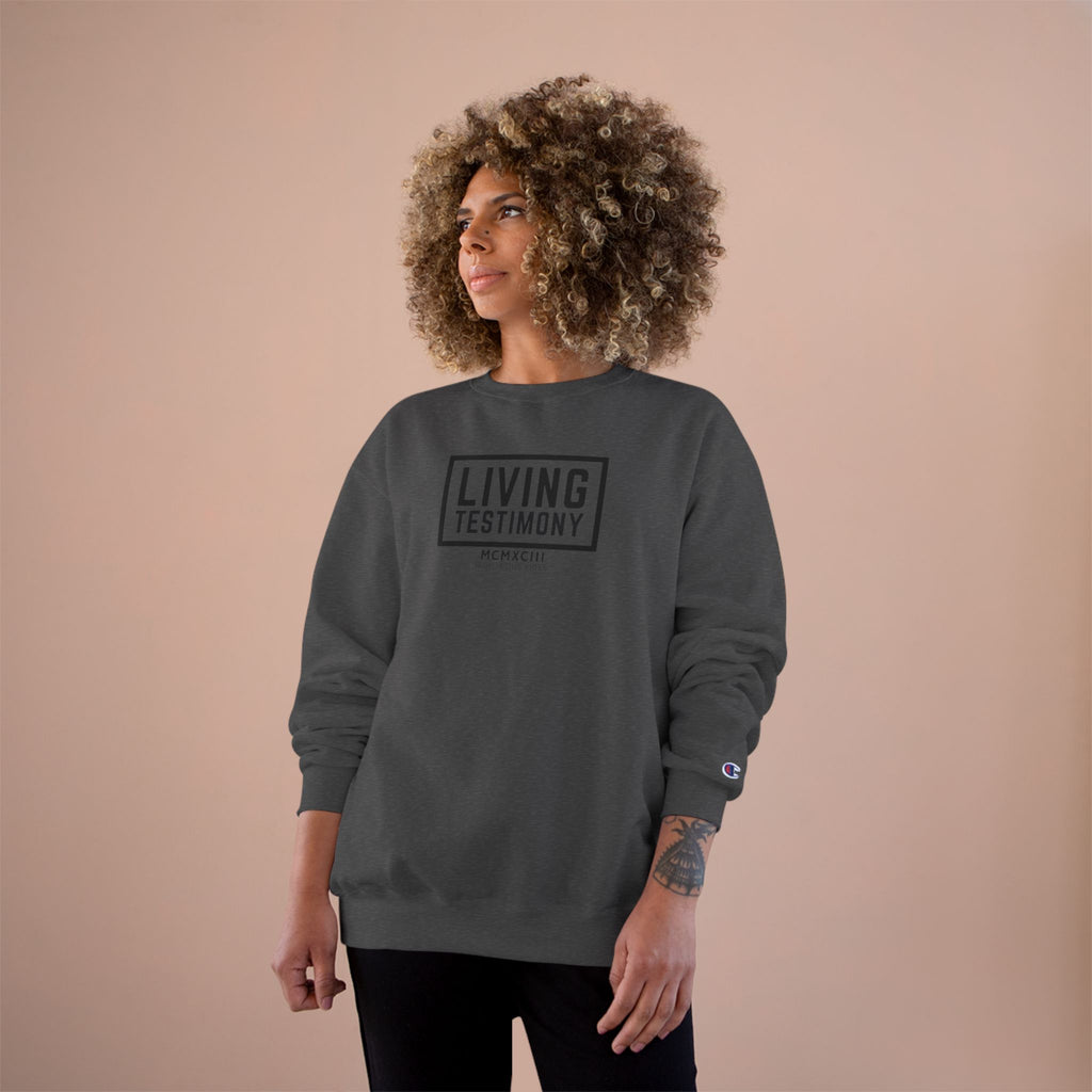 Living Testimony Sweatshirt — Christian Inspirational Crewneck