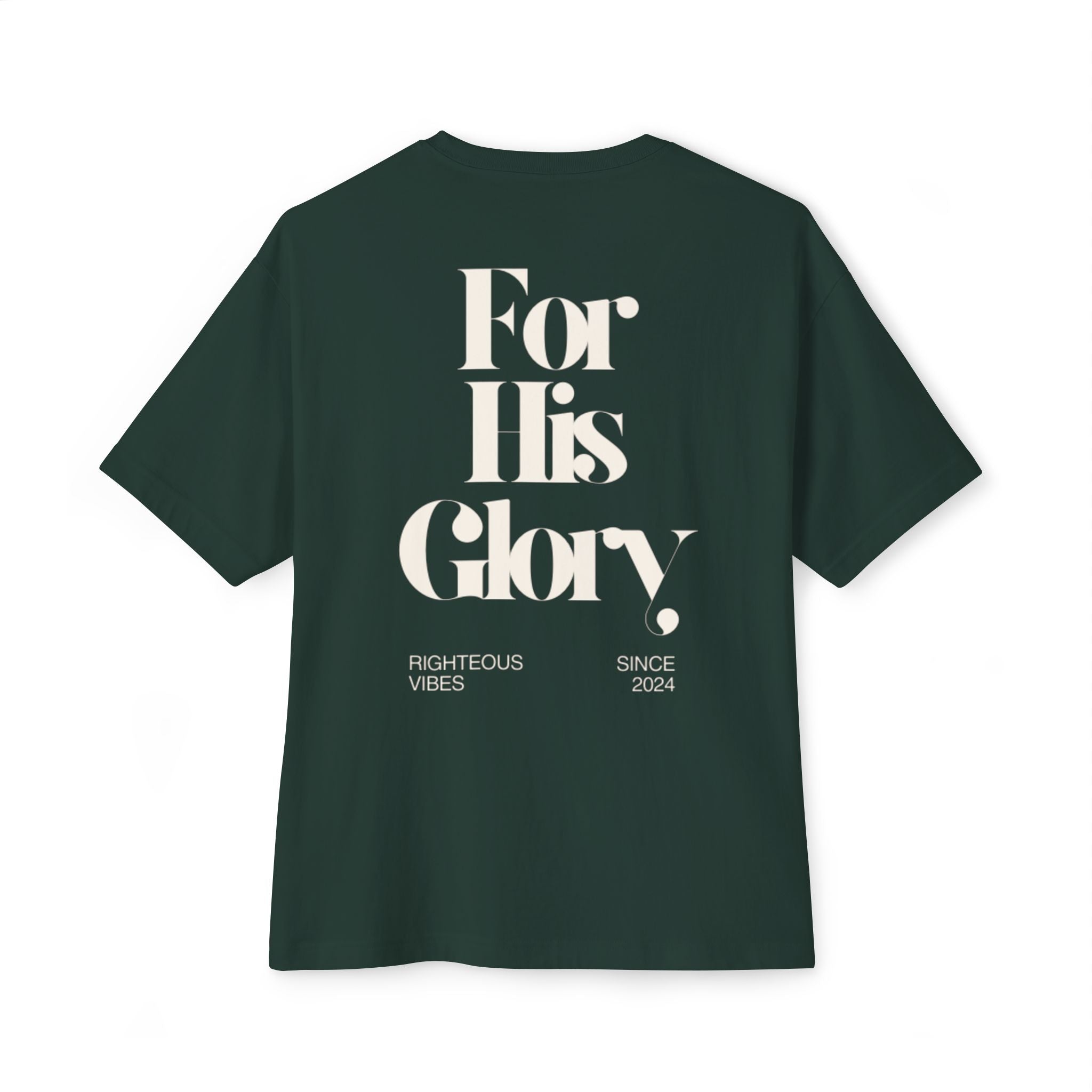 "For His Glory"- Oversized Boxy Tee